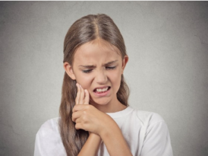 Child with dental emergency